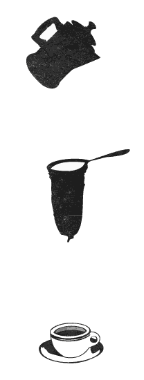 Brewing Hong Kong Milk Tea: With iconic teapot, tea-stained sackcloth filter and classic Milk Tea cup Teapot, stocking and cup